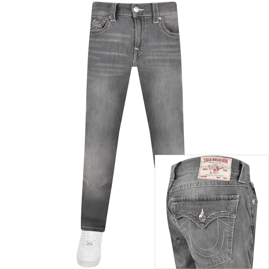 True Religion Ricky Flap Jeans Grey Wash | Mainline Menswear